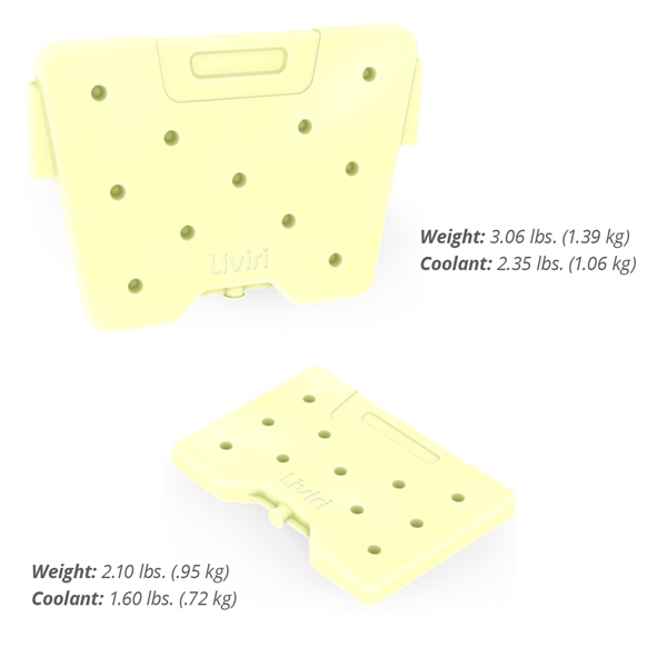Liviri yellow ice packs